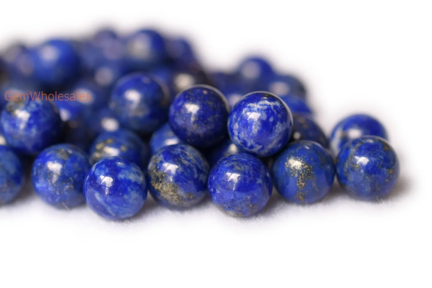 10pcs 10mm Natural genuine lapis lazuli undrilled round single stone beads