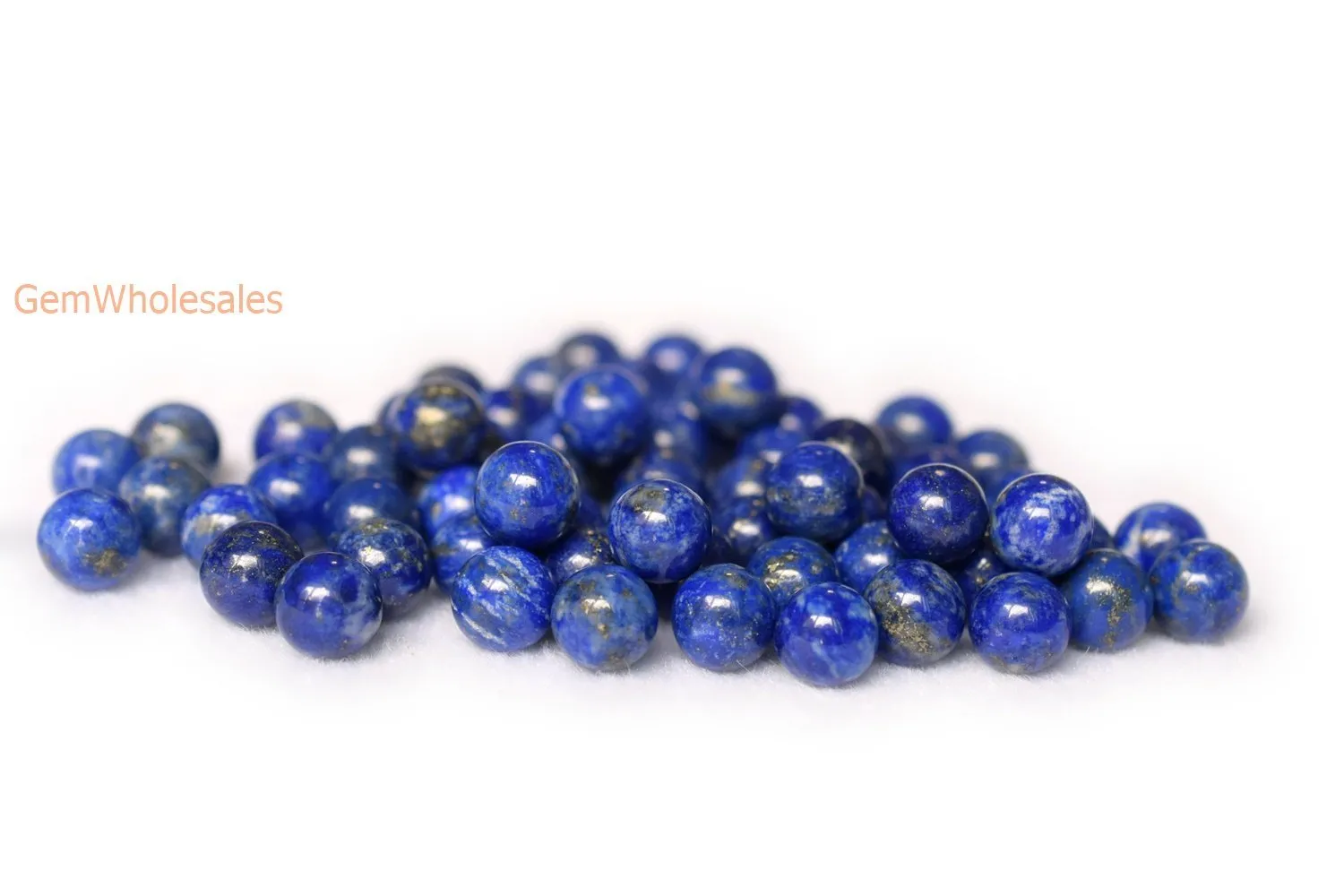 10pcs 10mm Natural genuine lapis lazuli undrilled round single stone beads