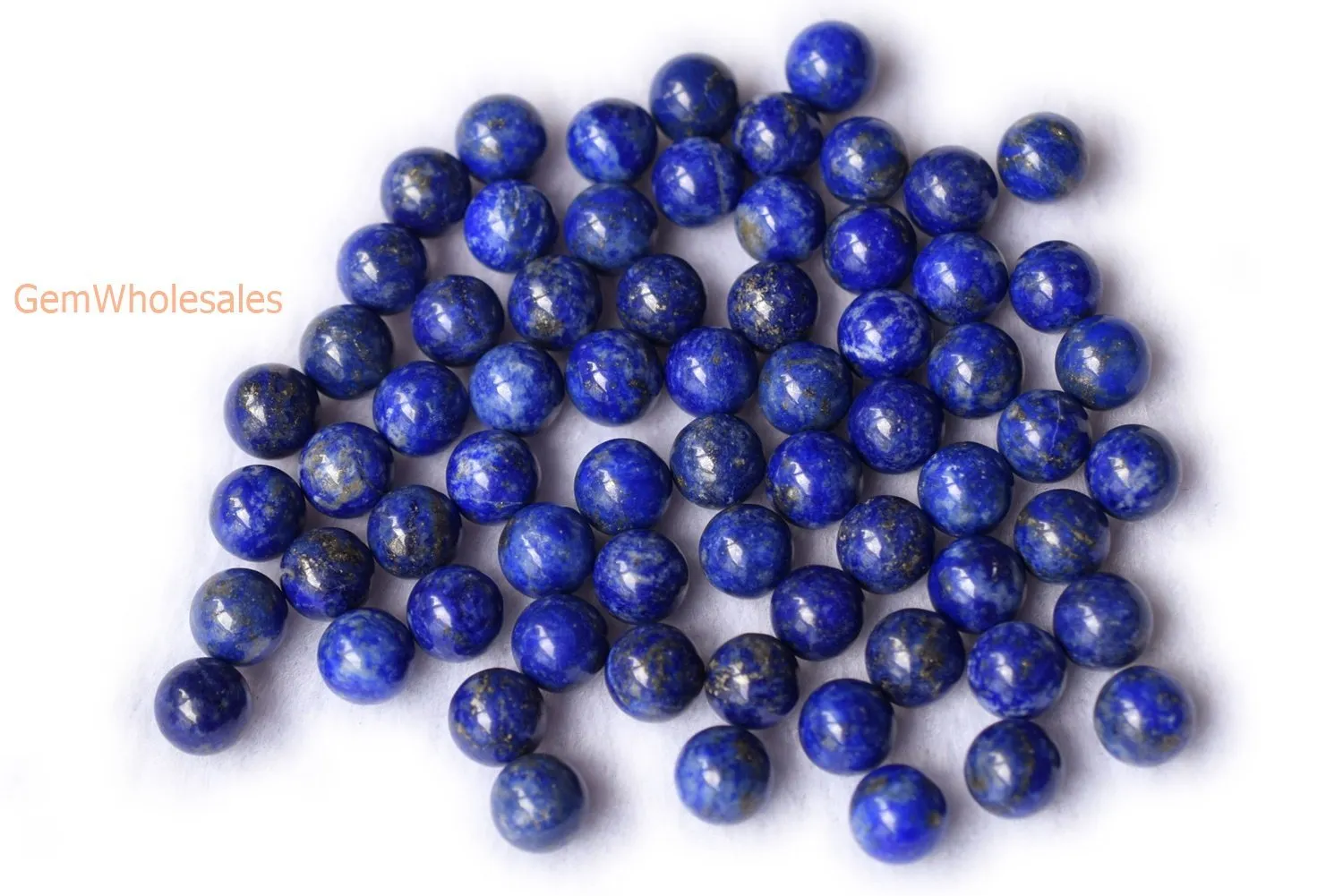 10pcs 10mm Natural genuine lapis lazuli undrilled round single stone beads