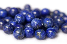 10pcs 10mm Natural genuine lapis lazuli undrilled round single stone beads