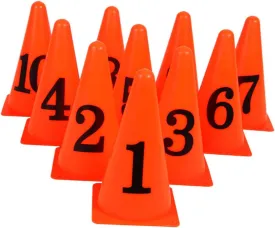 10pcs Football Marker Cones Bright Obstacle Signs for Soccer Training Design for Boys and and Imagination