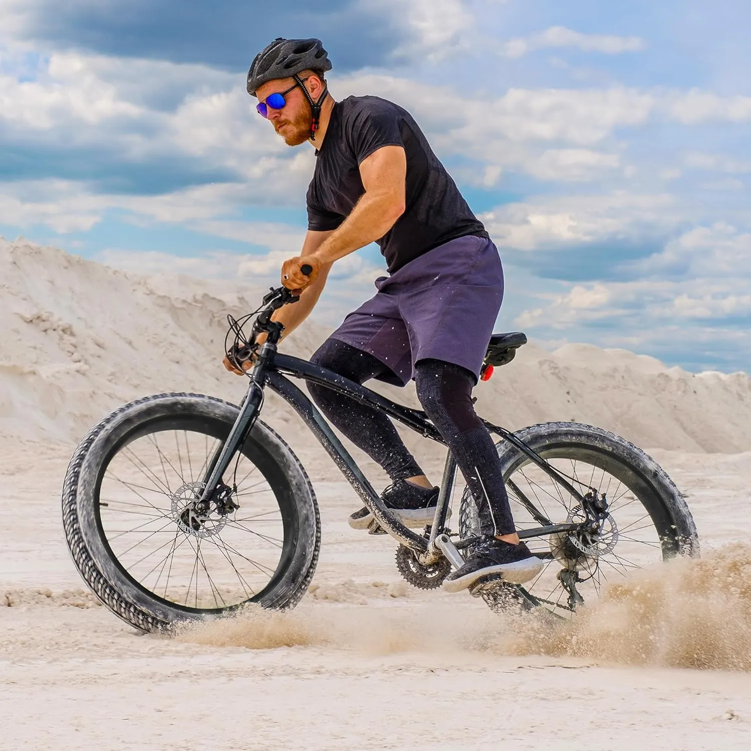 1/2 Pack Bike Fat Tires 26 x 3.0 Inch Electric Bicycle Fat Tires with/Without 26 X 3.0 Inner Tubes Folding Bead Tire Compatible with 26" Wide Mountain Snow Bicycle MTB E-Bike