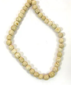 8-9mm Round Natural Stone Beads, about 37 beads per 12" strand