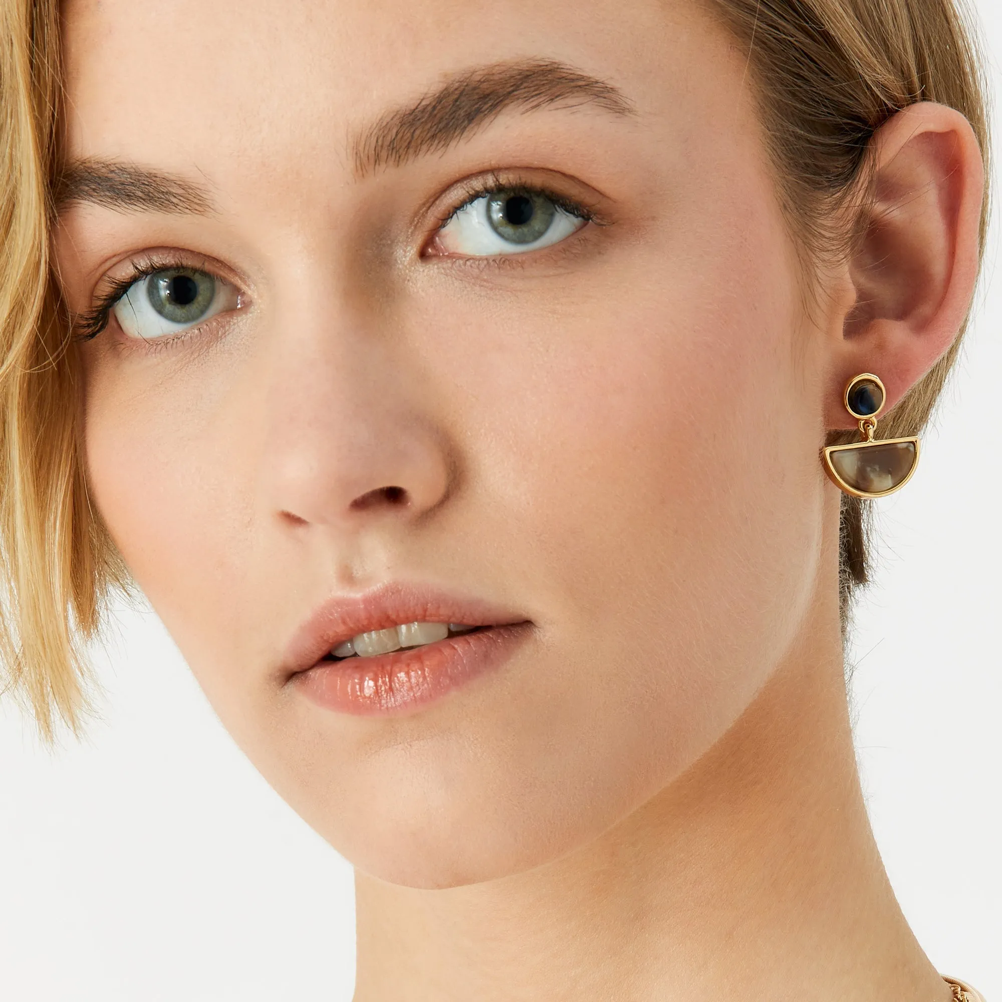 Accessorize London Women's multi Willow Resin Semi Circle Shop Drop Earring
