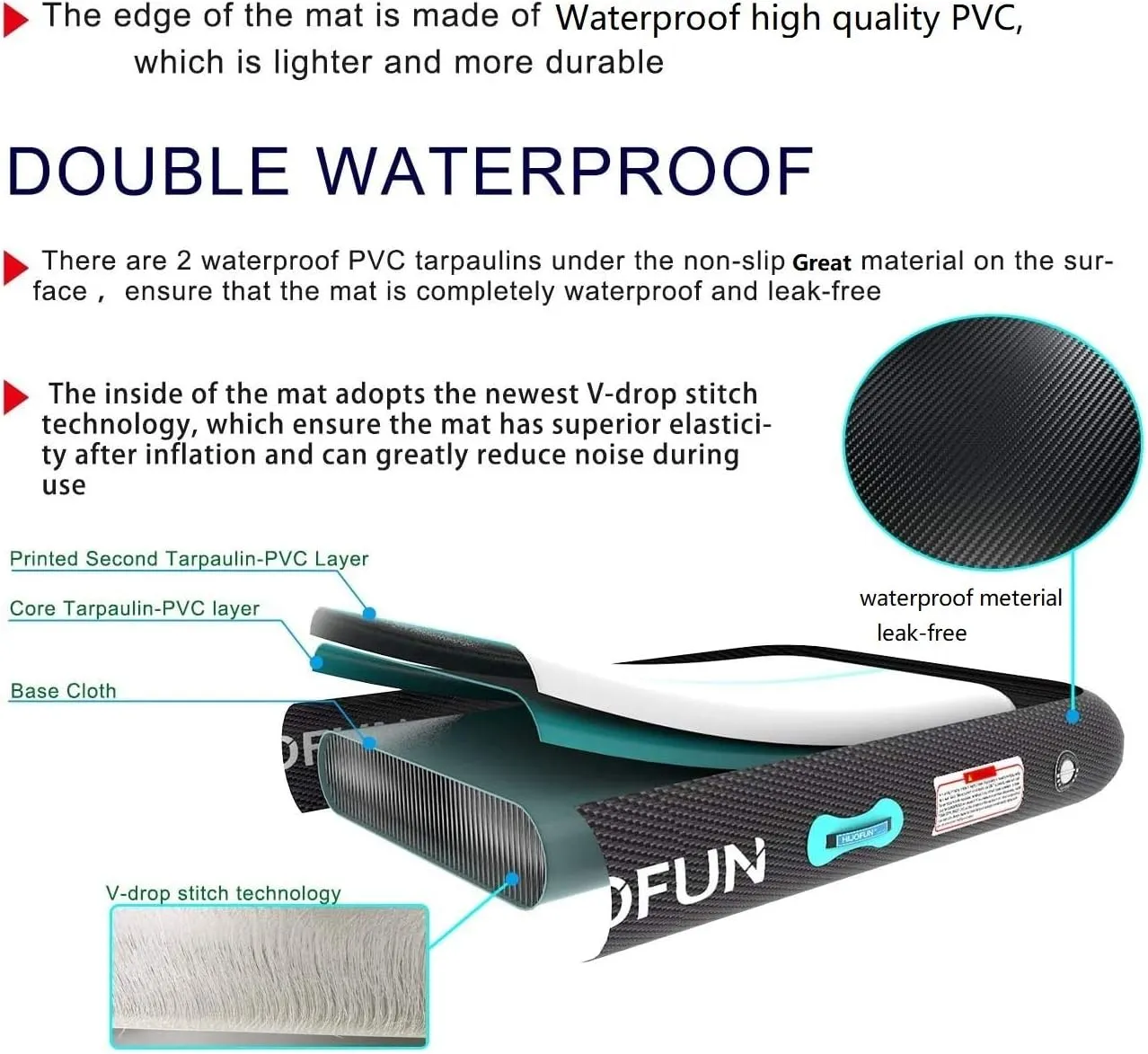 ALIFUN Inflatable Gymnastics Tumbling Track Mat Air Training Mat 6.6-20ft Non Slip for Home/Gym/Yoga with Pump