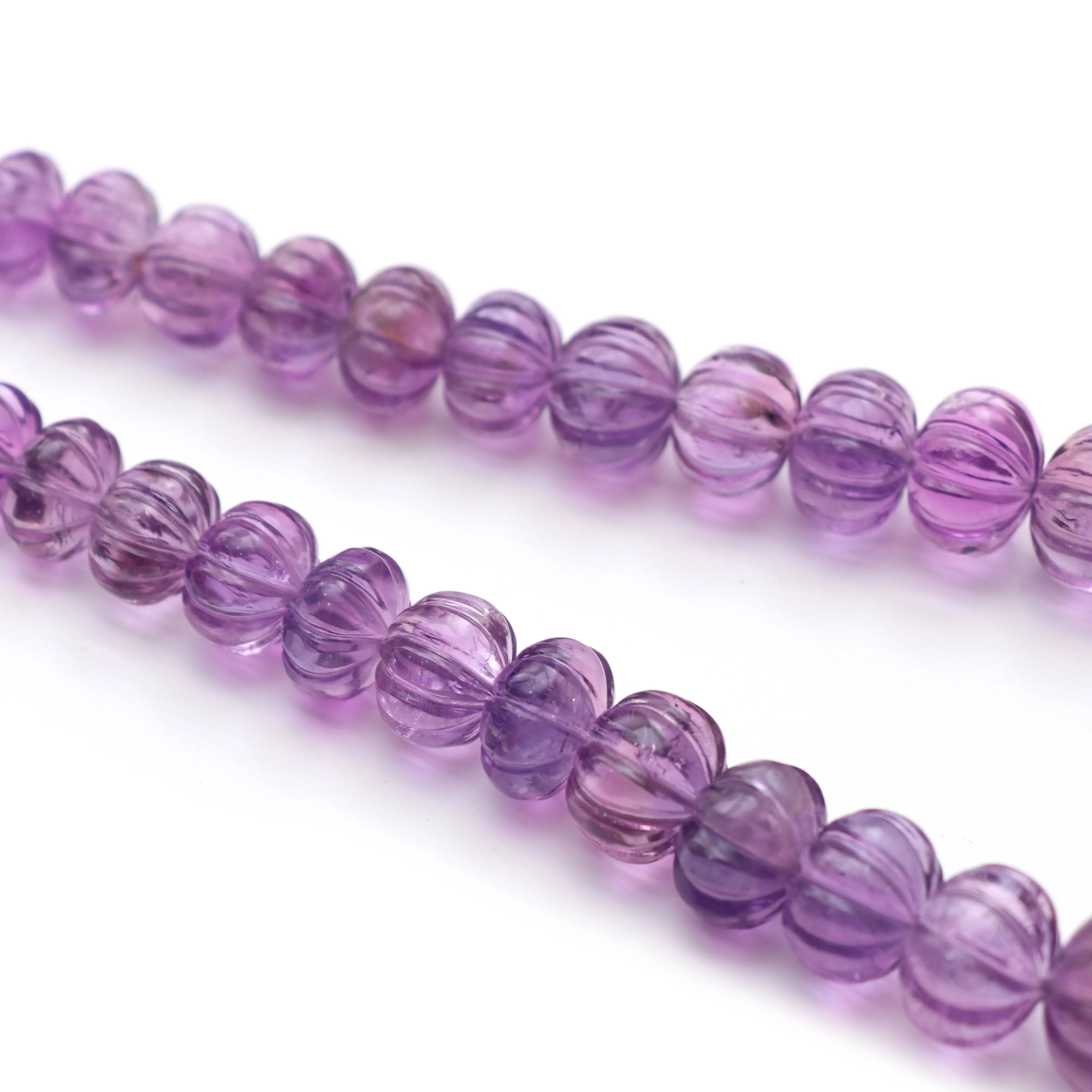 Amethyst Carving Rondelle Beads, 10 mm to 17.5 mm, Amethyst Jewelry Making Beads, 19 Inches Full Strand, Price Per Strand