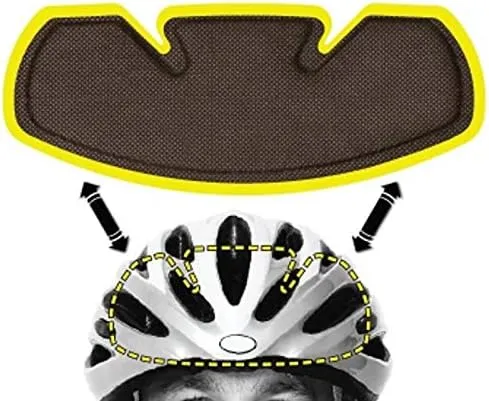 Bicycle & Bike Helmet Sweat Liner by NoSweat - Made in USA - Patented SweatLock Technology