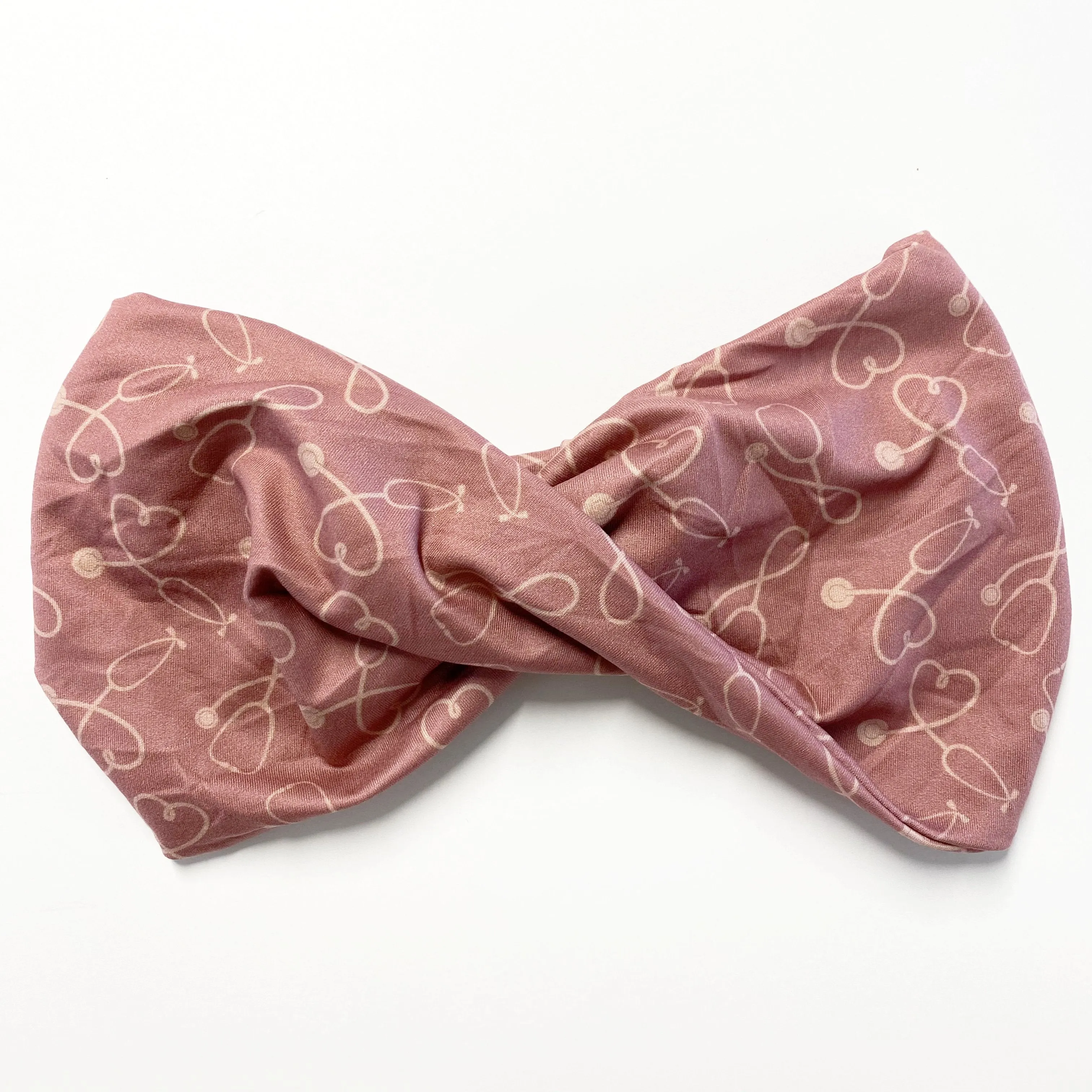 Blush Stethoscope Twist Headband