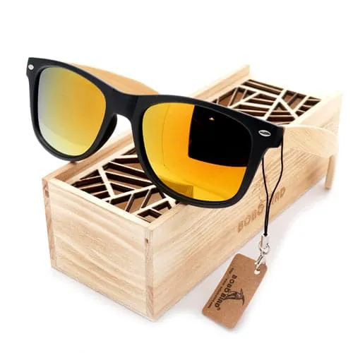 BOBO BIRD Men's & Women's Luxury Vintage Style Silver Black Sunglasses