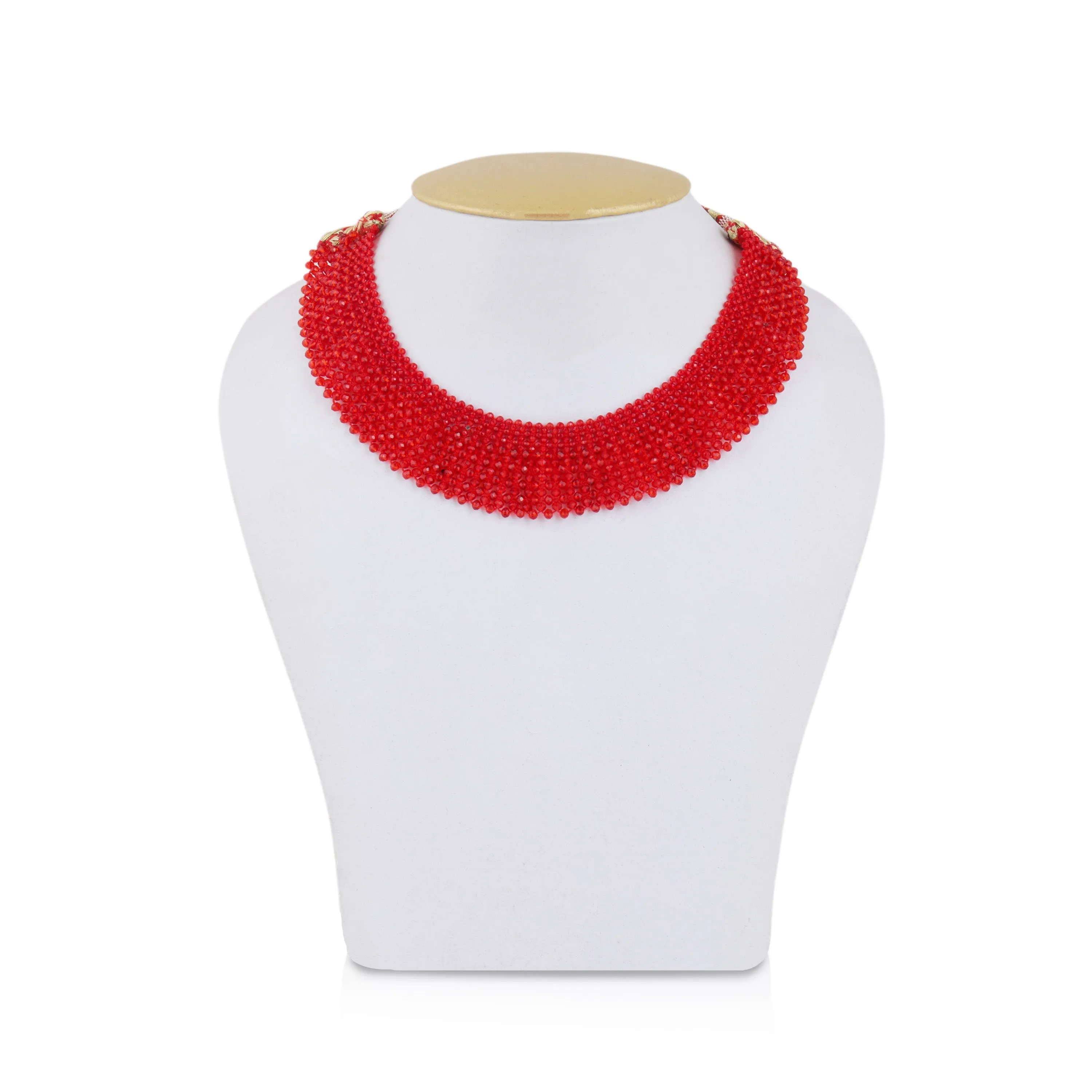 Crystal Necklace - 4 Inches | Crystal Jewellery/ Crystal Beaded Necklace for Women