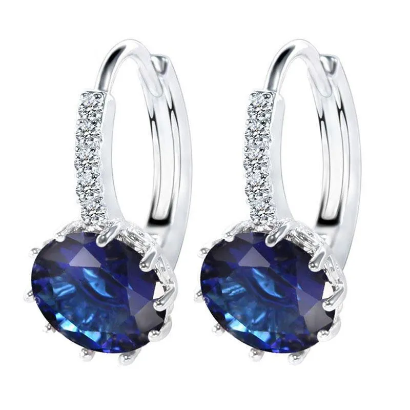 Cubic Zircon Stud Earrings