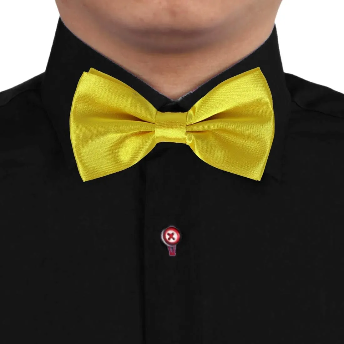 Dan Smith Silk Blend Bowties For Men 25.6"-Neck-Size Clip-On Adjustable Bundle Pre-Tied Bowties