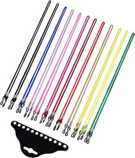 eBoot 12 Pieces Eyeglass Cord Glasses Strap Eyewear Retainer with Glasses Cloth