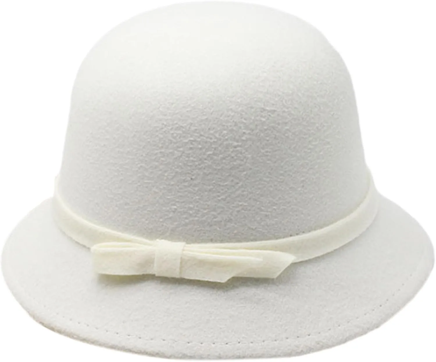 Elegant British Felt Hat Ladies Christmas Carnivals Hat with Bowknot Hat Band Hat for Outdoor