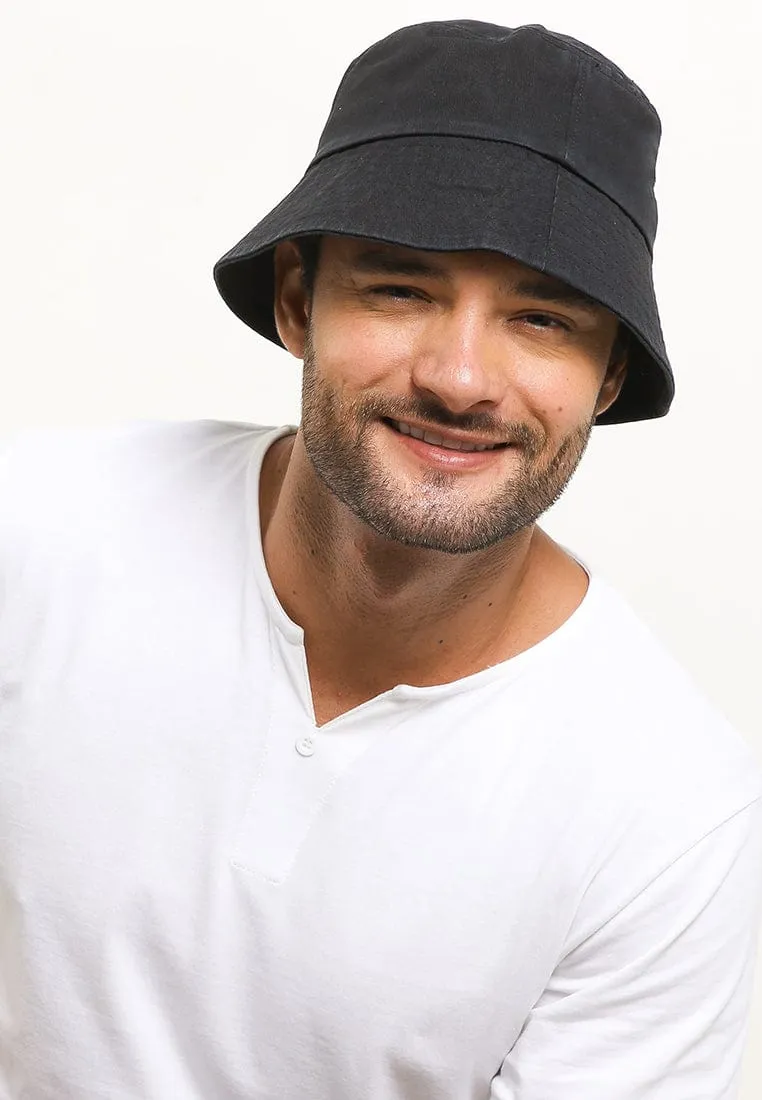 Everyday Cotton Bucket Hat - Black