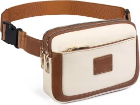 Fanny Packs for Women Leather Belt Bag Crossbody Fashion Waist Packs Bum Bag with Adjustable Strap