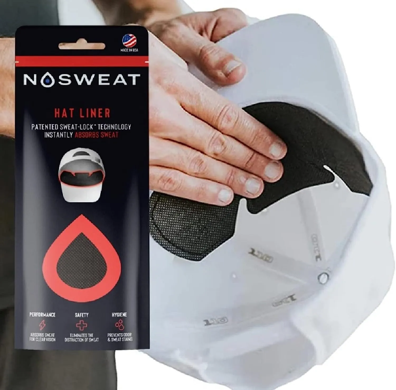 Golf Hat Sweat Liner | PGA Tour Licensed | Prevents Stains & Odor | Made in The USA - 3 | 6 | 12 | 25 Pack