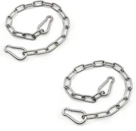 Heavy Duty Stainless Steel Chain 550LB Capacity for Punching Bags Hanging Chair Hammocks Swing Trapeze Yoga
