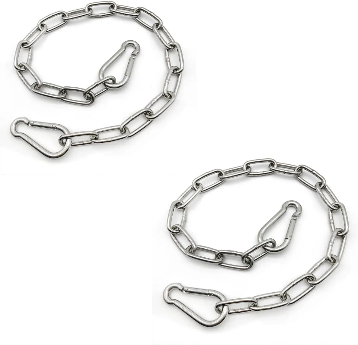 Heavy Duty Stainless Steel Chain 550LB Capacity for Punching Bags Hanging Chair Hammocks Swing Trapeze Yoga