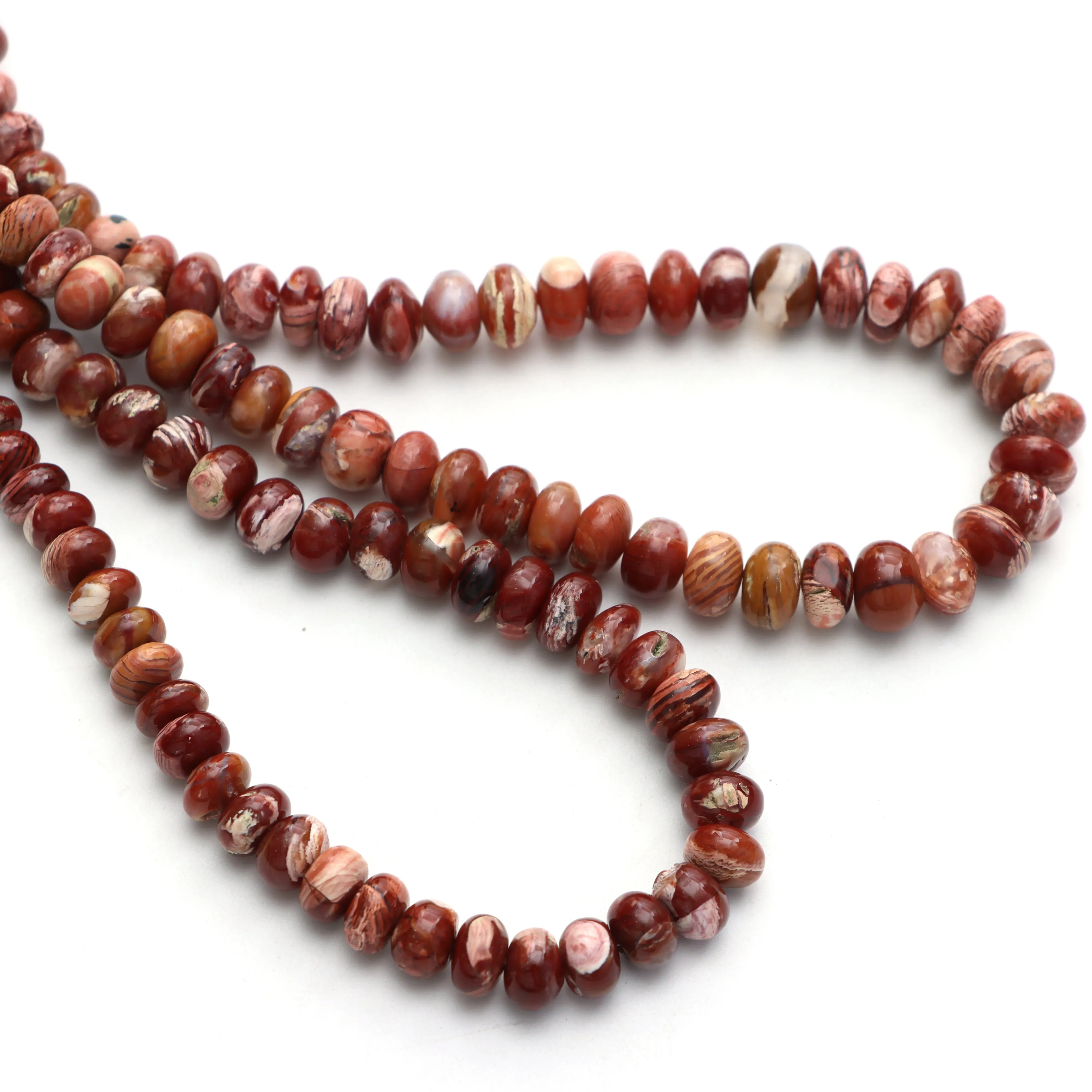 Howardite Opal Smooth Rondelle Beads, 6 mm to 8 mm, Howardite Opal Beads, Plain Opal Beads, 18 Inches Full Strand, Price Per Strand