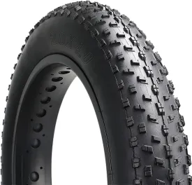 Hycline Fat Bike Replacement Tire: 20x4.0/26x4.0 Inch Puncture Resistant Folding MTB Bicycle Tires, All Terrain High-Density Bike Tires with Street or Trail Riding