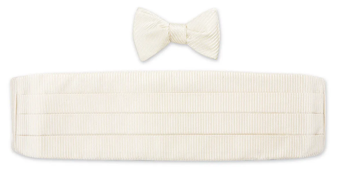 Ivory Ottoman Cummerbund Set - CB3975