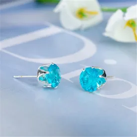 Luxury Gold Zircon Stud Earrings For Women  Anniverssary Party Jewelry