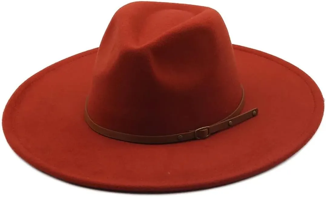 Men Women Color Hat Top Concave-Convex Water Drop Male Female Felt Cap