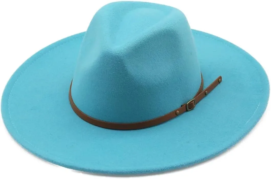 Men Women Color Hat Top Concave-Convex Water Drop Male Female Felt Cap