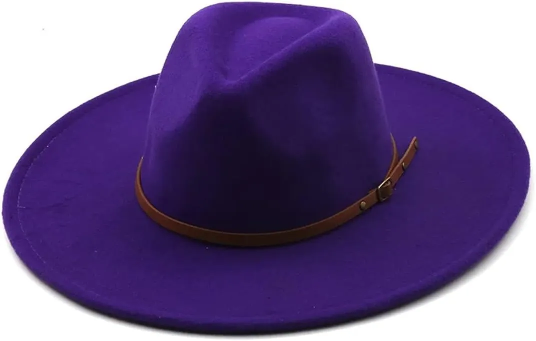 Men Women Color Hat Top Concave-Convex Water Drop Male Female Felt Cap