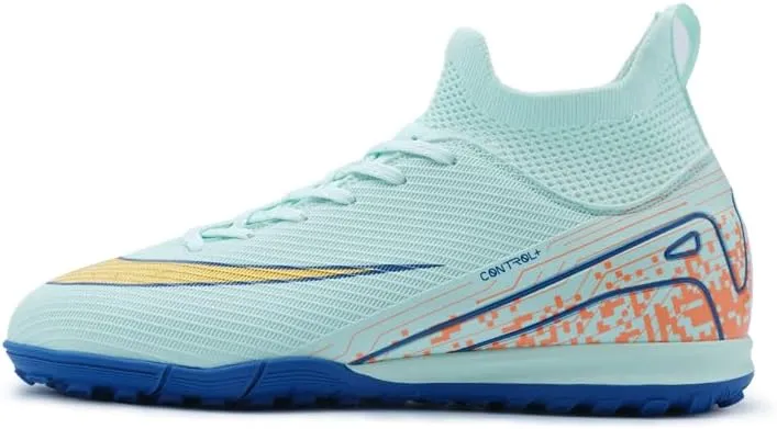 Men's Soccer Shoes Cleats Professional High-Top Athletic Turf Football Shoes Outdoor Indoor Professional Futsal Football Training Sneakers