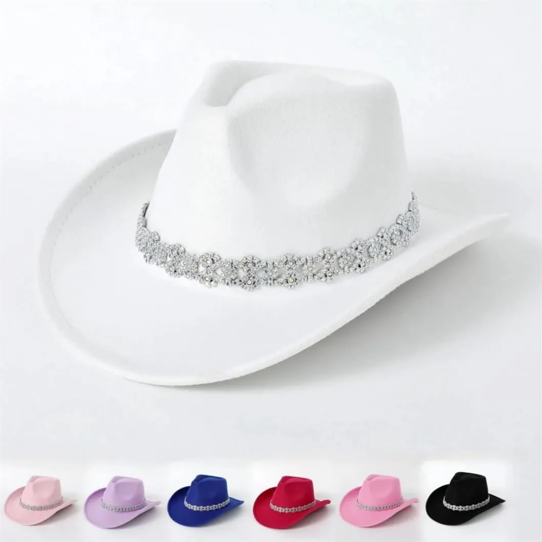 Men's Women's Jazz Top Hat Bridal Cap Holiday Party Western Hat Wool Felt Vintage Church