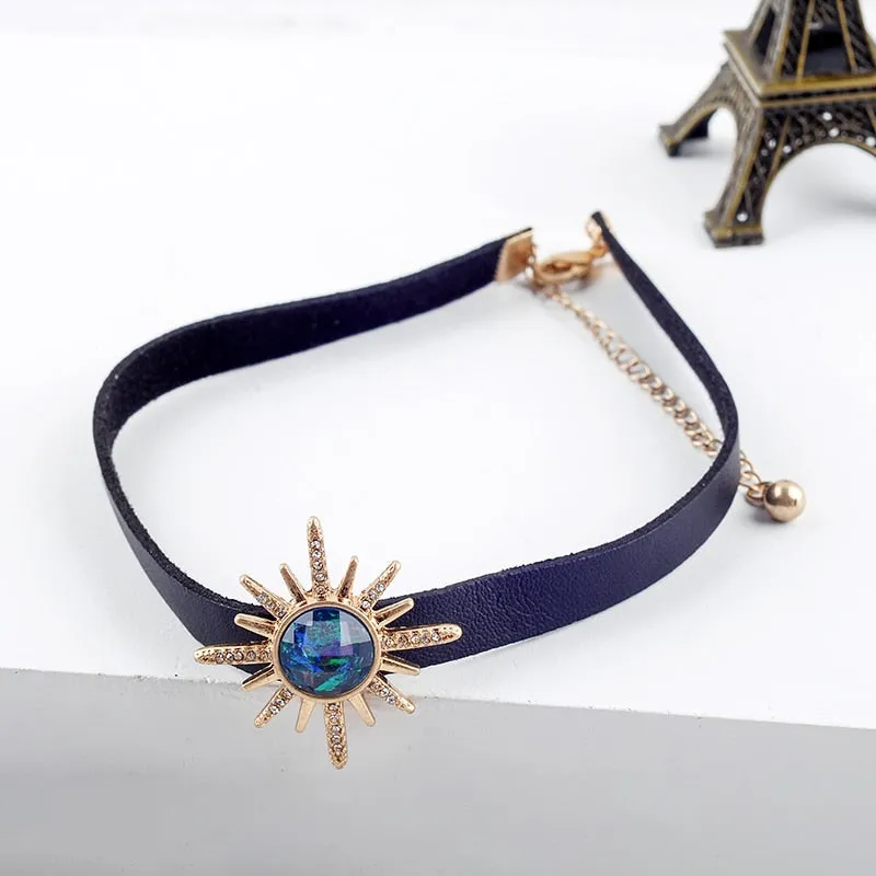Occult Crystal Deity Choker