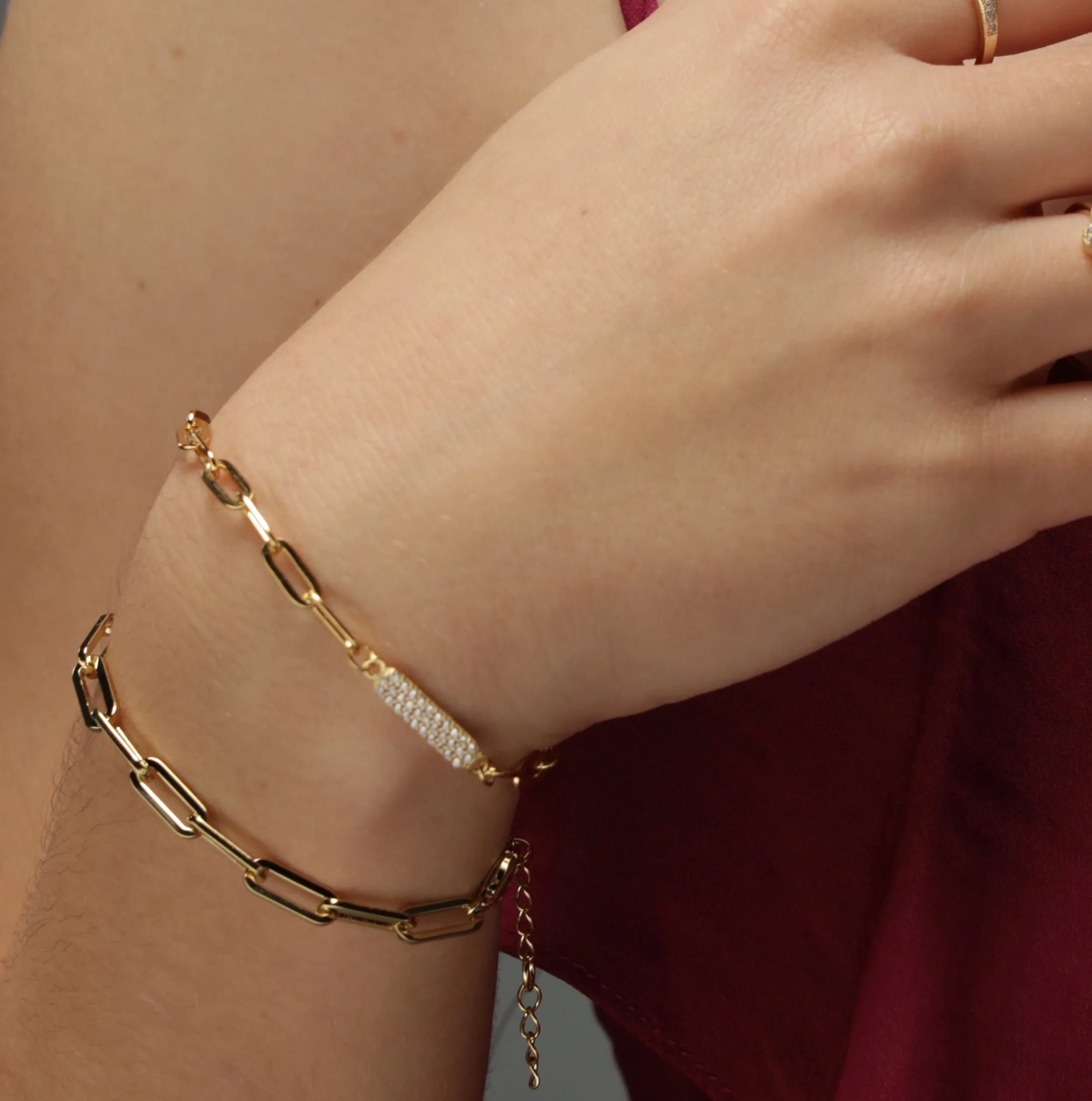 Open Link Bracelet 6" - Gold or Silver