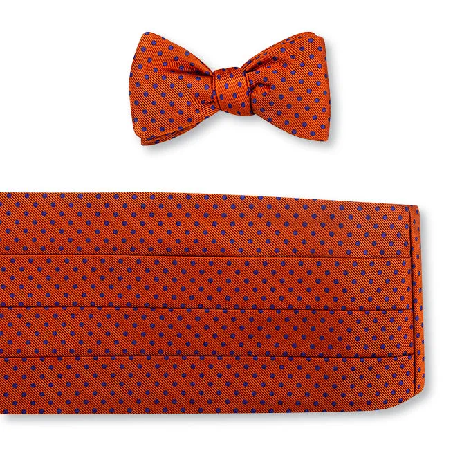 Orange/Purple University Dots Cummerbund Set - CB2383