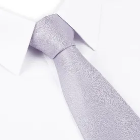 Pastel Lilac Textured Woven Silk Tie