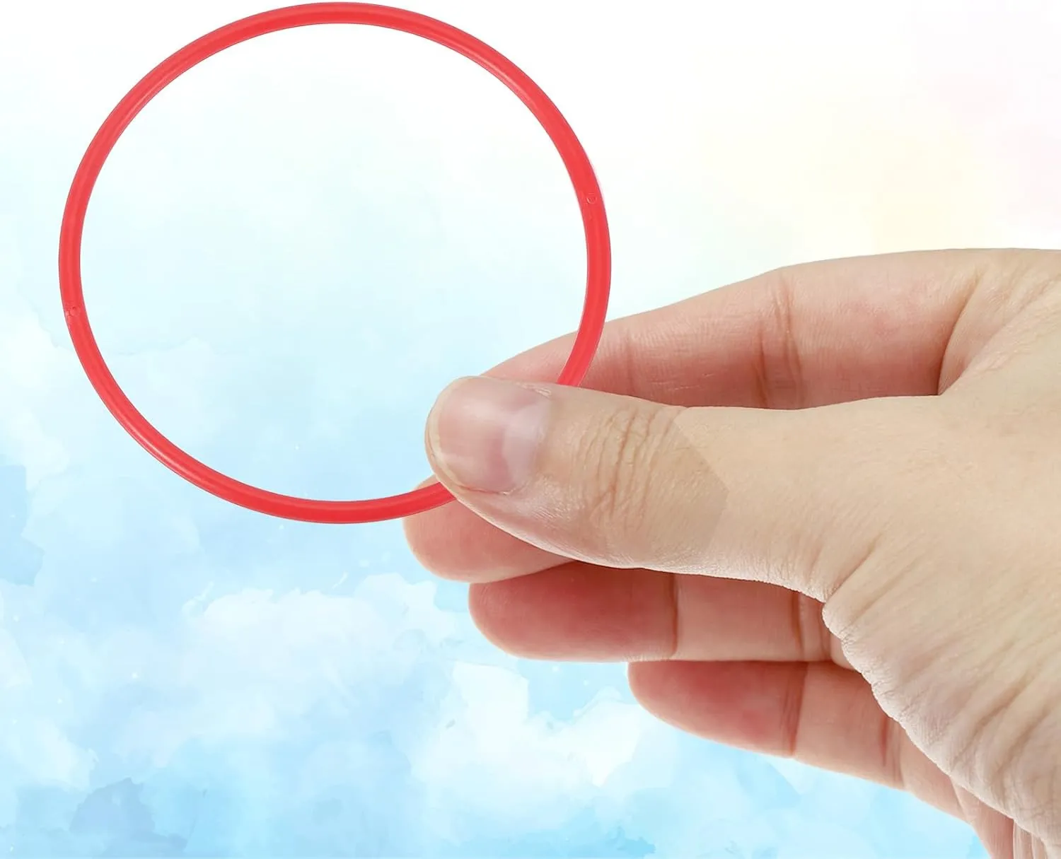 PATIKIL Plastic Ring-Toss Rings for Bottles, 30 Pack Carnival Rings Plastic Hoops for Speed and Agility Practice Outdoor Party Favor