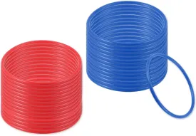 PATIKIL Plastic Ring-Toss Rings for Bottles, 30 Pack Carnival Rings Plastic Hoops for Speed and Agility Practice Outdoor Party Favor