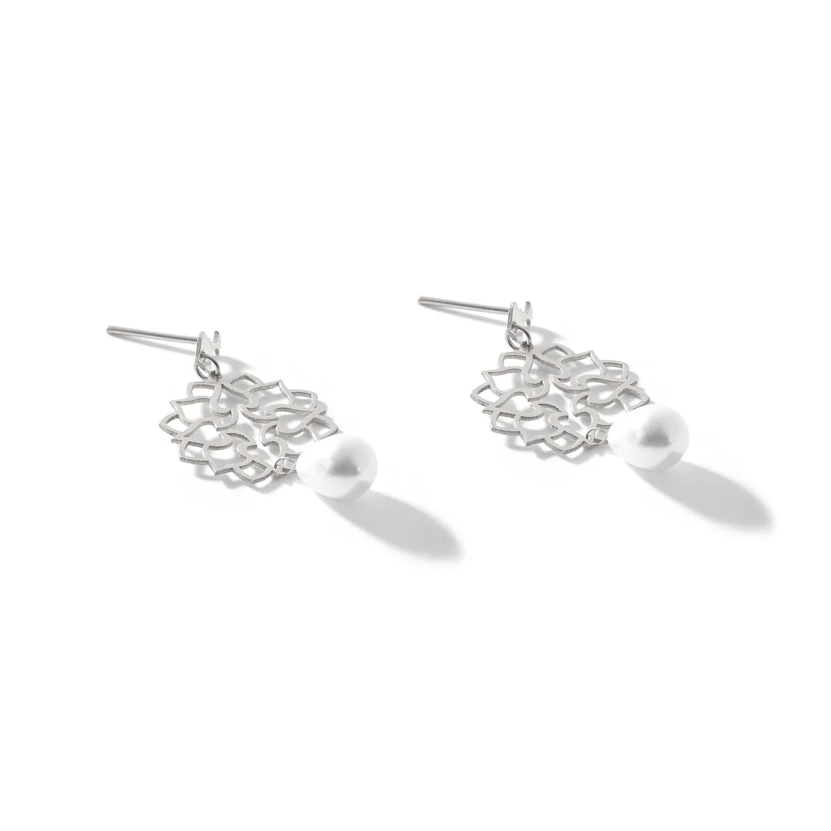 Pearl And Termeh Drop Earrings