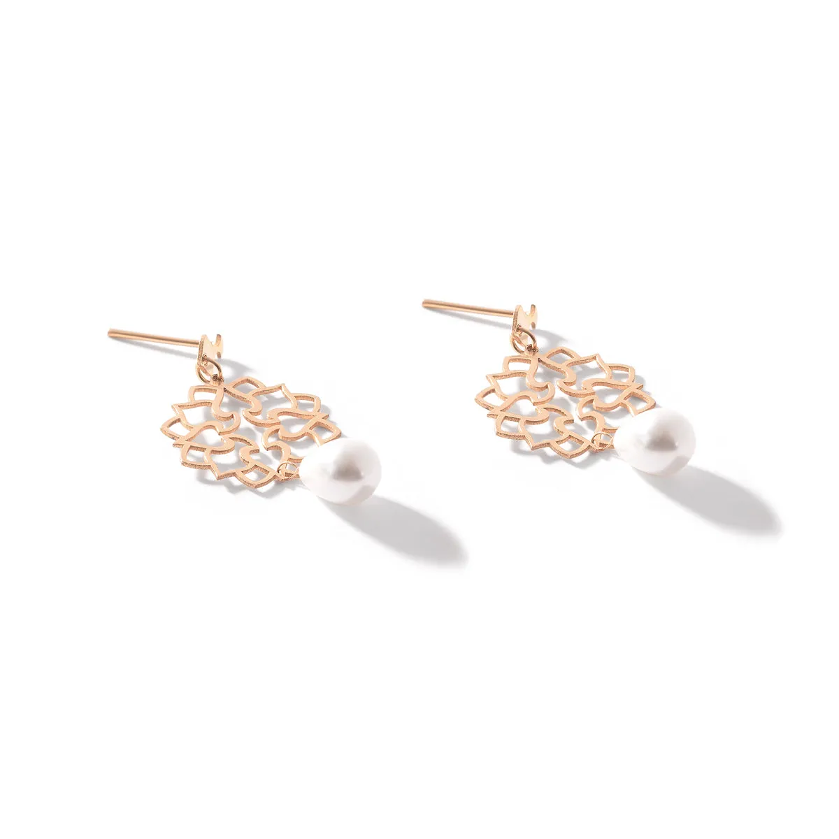 Pearl And Termeh Drop Earrings