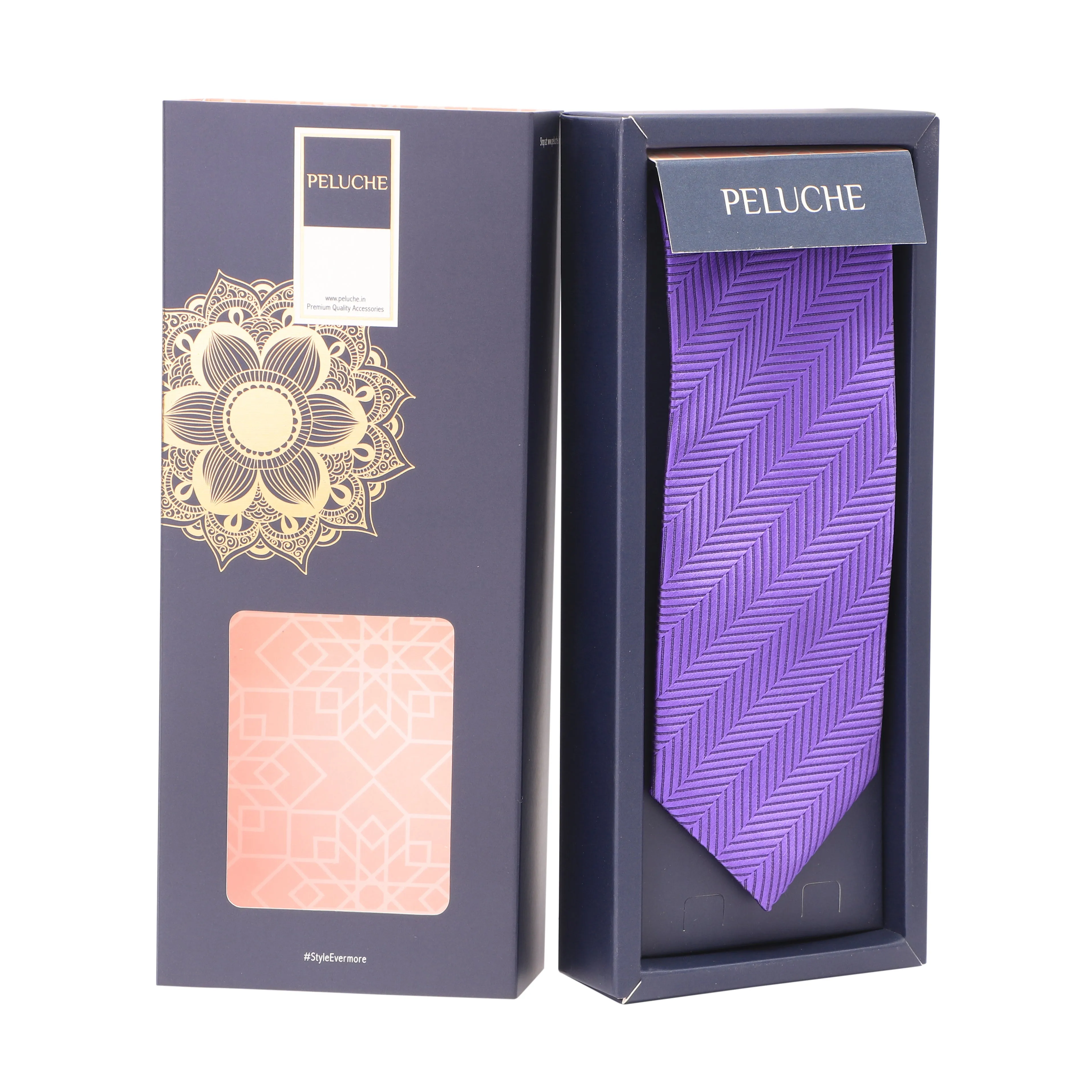 Peluche Self designed Necktie For Men