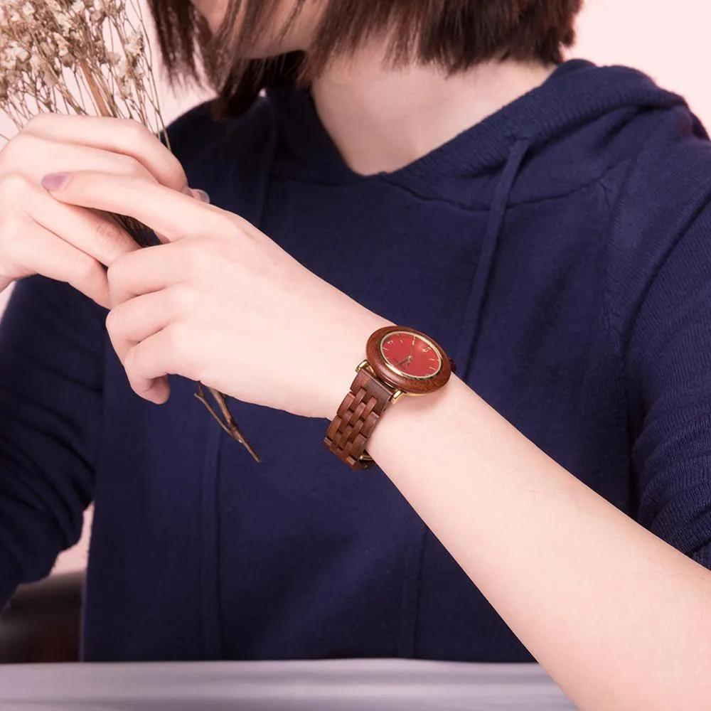 Premium Minimalist Sandalwood Women’s Watch