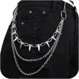 QWALIT Pants Chain for Men Pocket Chain for Pants Jean Chains for Men Jean Chains Chains for Jeans Biker Chain Hip Chain Jean Chains for Women Pants Chain for Women Hip Jewelry for Women Punk Chain