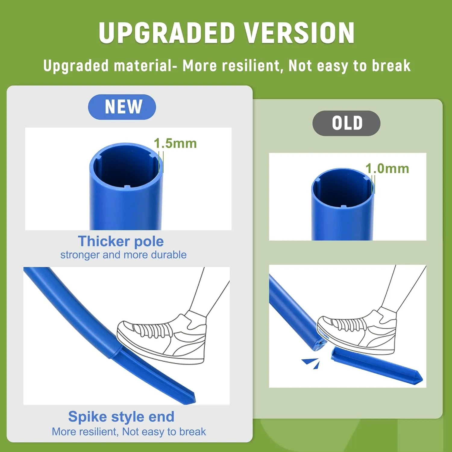 ropoda Outdoor Games - Flying Disc Game Set, Fun Bottle Drop Yard Games with Friend and Family, Portable Disc Toss Game for Lawn and Beach with Thicker Pole (Polish Horseshoes)-Choose Standard or Pro