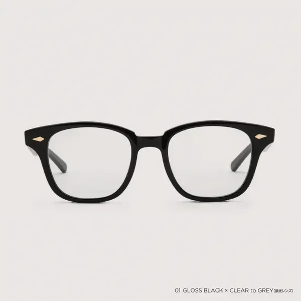 SAN SUI "Gloss Black x Clear to Grey"