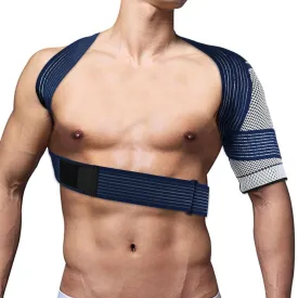 Shoulder Brace for Torn Rotator Cuff, Breathable Knit Shoulder Brace for Men and Women - Shoulder Compression Sleeve for AC Joint Pain Relief and Dislocated, Shoulder Arm Immobilizer Wrap, Designed for Left & Right Shoulder