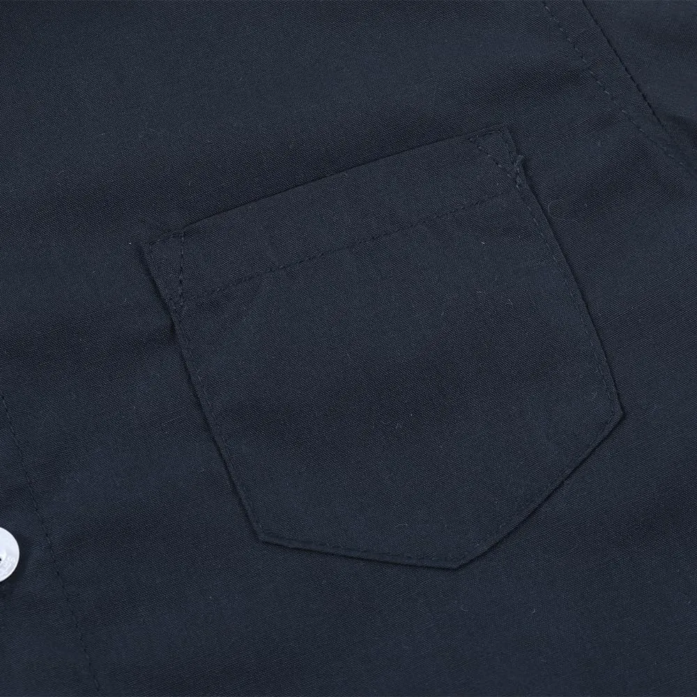 Spring&Gege Boys' Long Sleeve Dress Shirts Formal Uniform Poplin Solid