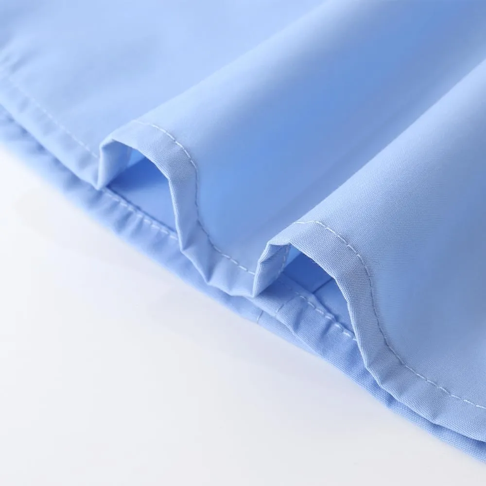 Spring&Gege Boys' Long Sleeve Dress Shirts Formal Uniform Poplin Solid