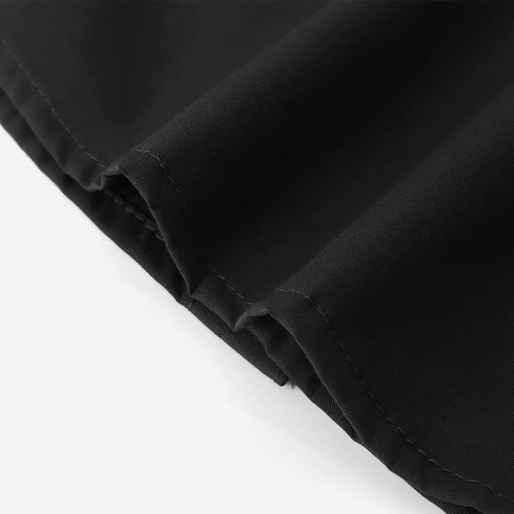 Spring&Gege Boys' Long Sleeve Dress Shirts Formal Uniform Poplin Solid