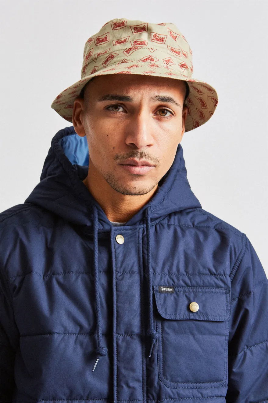 Stith Bucket Hat - Vanilla/Cardinal